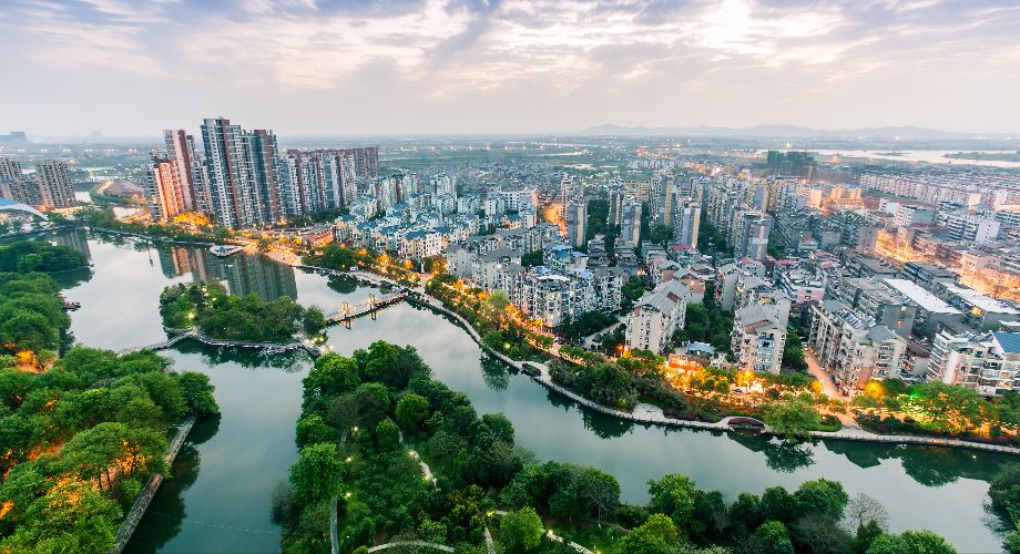 Skyline of Fuzhou City